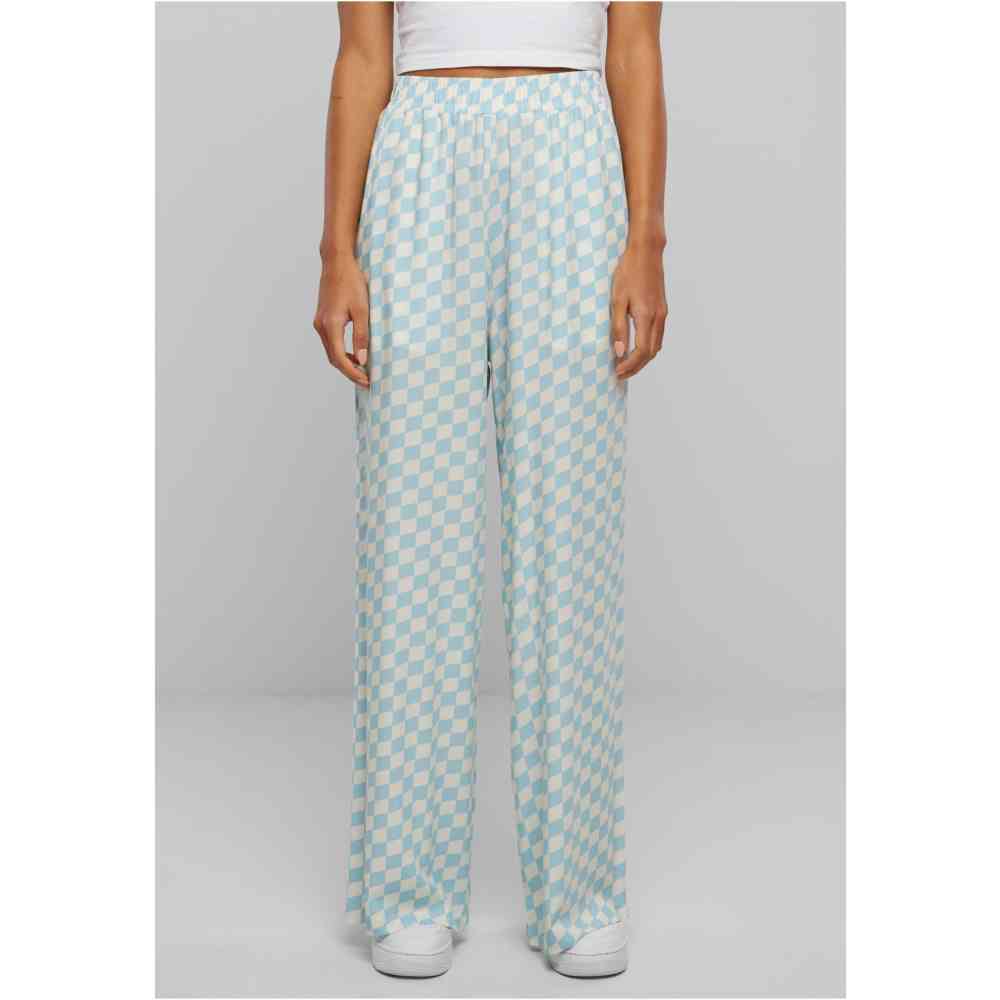 Urban Classics - Viscose Resort Wide leg trousers - Blue